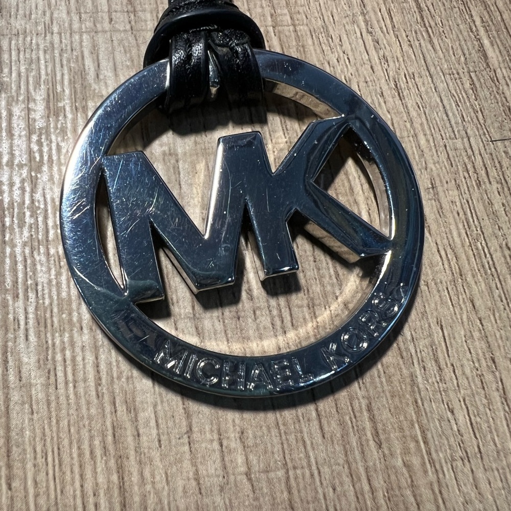 Michael Kors Black and silver bag tag charm - Picture 4 of 7